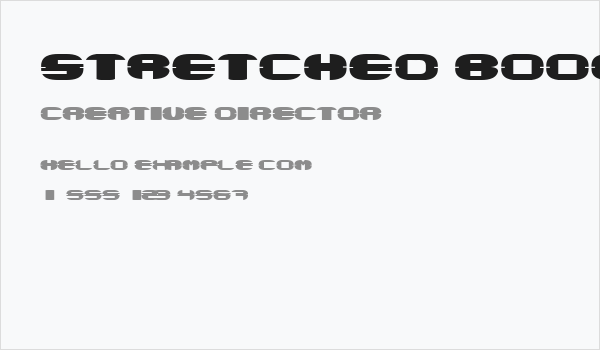 Stretched Book Regular Business Card