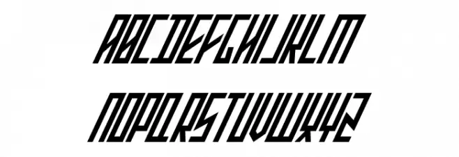 Stretched Electrons Italic Fuentes MINÚSCULAS