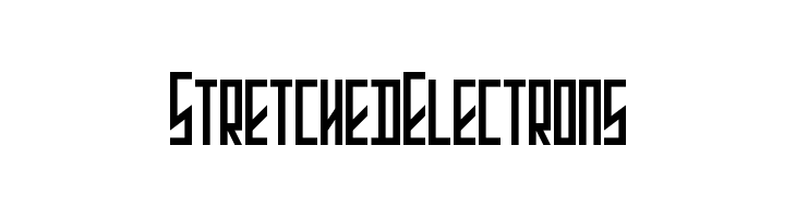 Stretched Electrons  Free Fonts Download