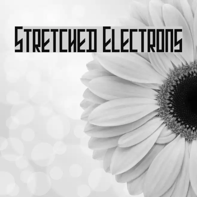 Stretched Electrons Font examples