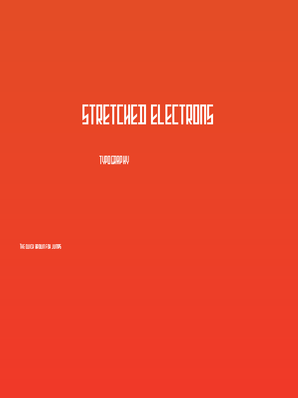 Stretched Electrons Poster