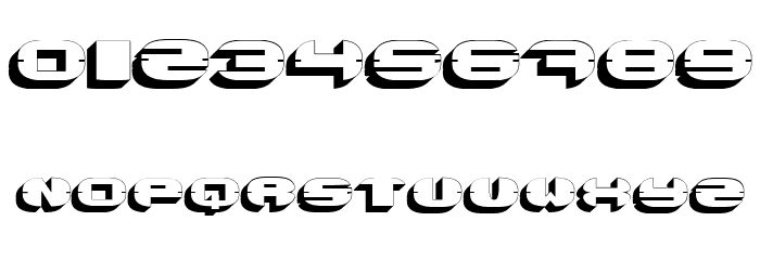 Stretched Regular Font OTHER CHARS