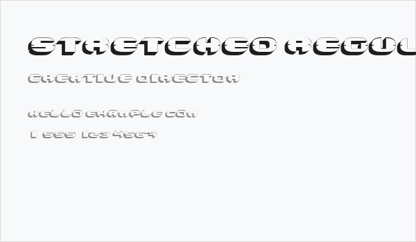 Stretched Regular Business Card