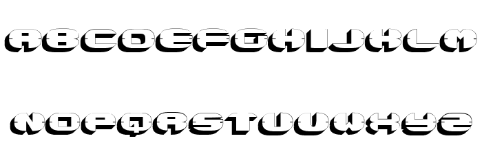 Stretched Regular Font LOWERCASE