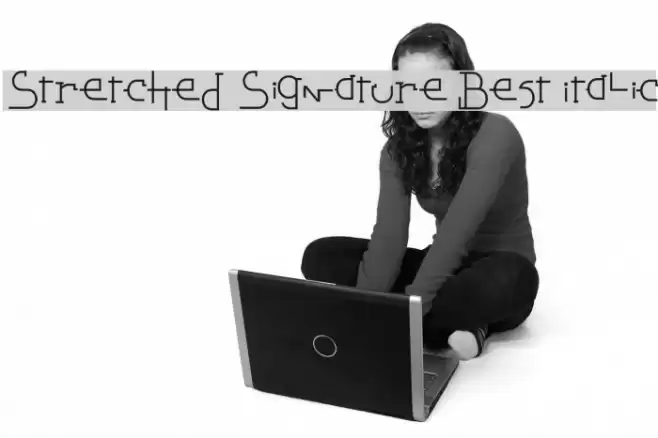 Stretched Signature Best Italic Fuentes examples