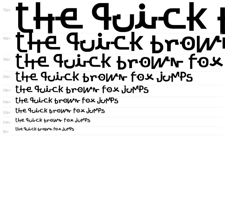 Stretched Signature Ext Bold Italic Waterfall