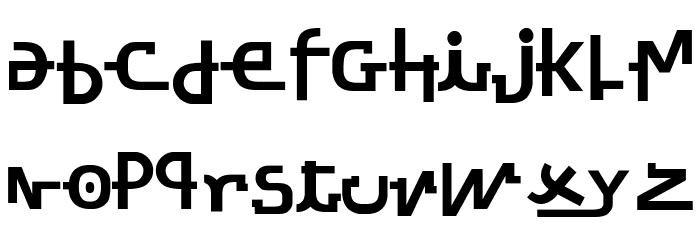 Stretched Signature Ext Bold Italic Font LOWERCASE