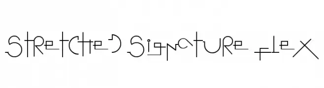 Stretched Signature Flex  baixar fontes gratis