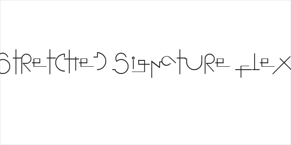 Stretched Signature Flex Logo