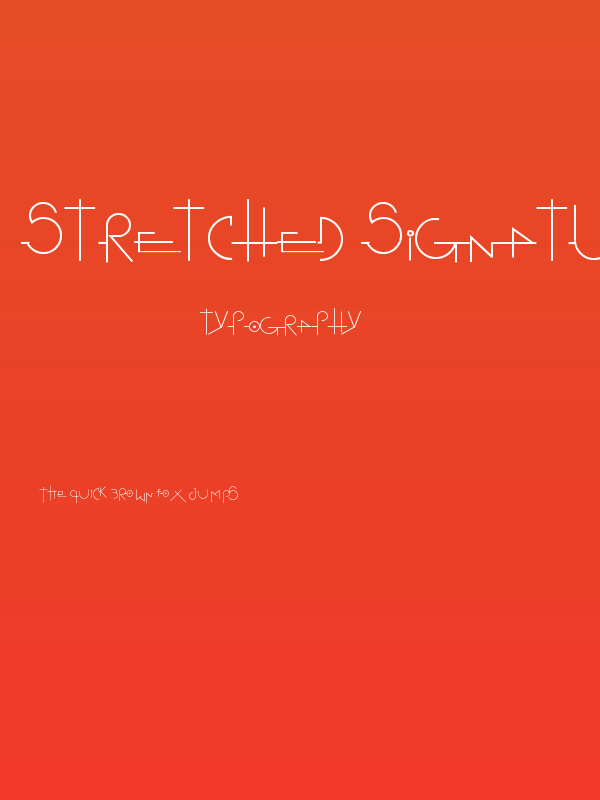 Stretched Signature Flex Poster