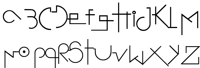 Stretched Signature Flex Font LOWERCASE