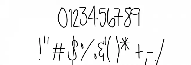 StretchingUpHigh Font OTHER CHARS