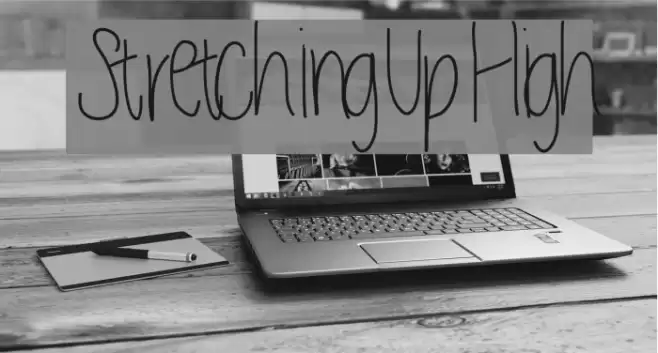 StretchingUpHigh Font examples