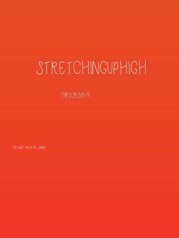 StretchingUpHigh Poster