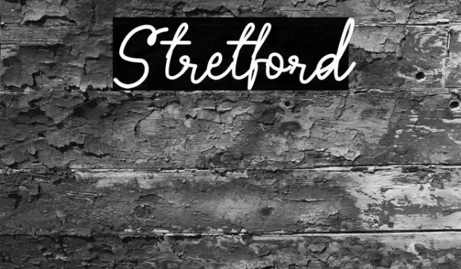Stretford Font examples