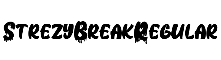 Strezy Break Regular  font caratteri gratis