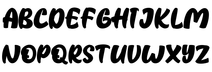 Strezy Break Regular Font LOWERCASE