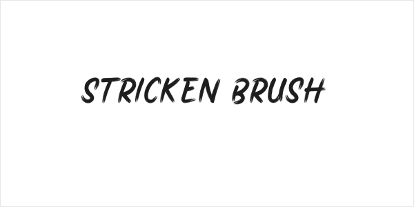 Stricken Brush Logo