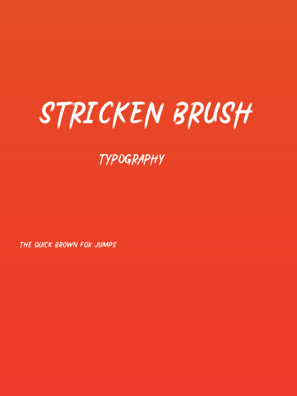 Stricken Brush Poster