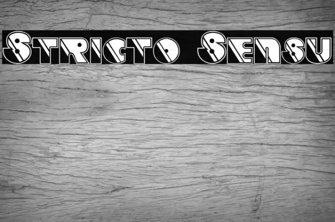 Stricto Sensu フォント examples