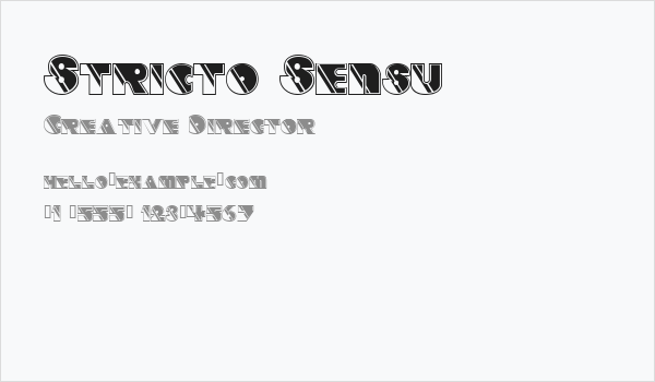 Stricto Sensu Business Card