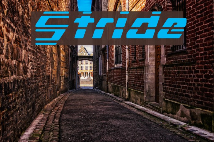 Stride Font examples