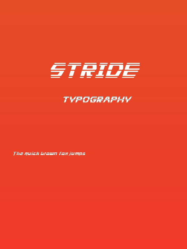 Stride Poster