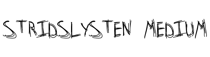 Stridslysten Medium  font caratteri gratis
