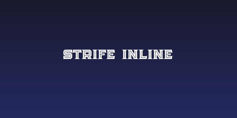 Strife Inline Social Header