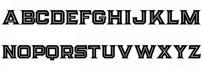 Strife Inline Font LOWERCASE