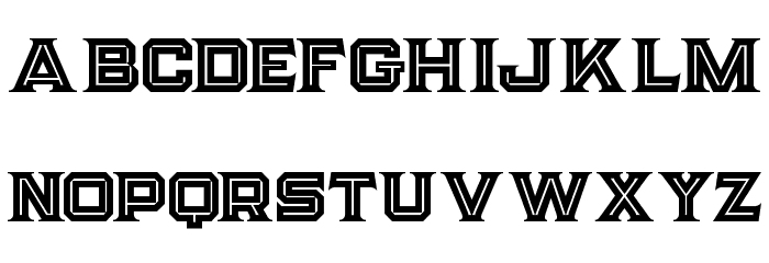 Strife Inline Font LOWERCASE