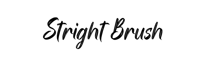 Stright Brush  नि: शुल्क फ़ॉन्ट्स डाउनलोड