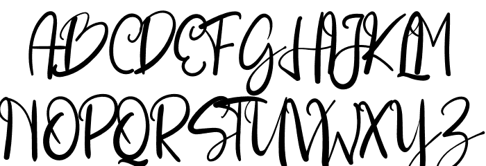 Stright Light Font UPPERCASE