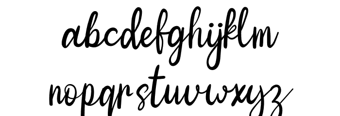 Stright Light Font LOWERCASE