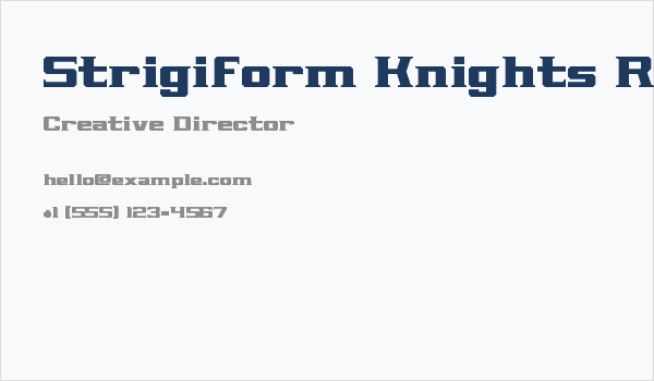 Strigiform Knights Regular Business Card