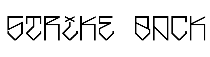 Strike Back  Frei Schriftart Herunterladen