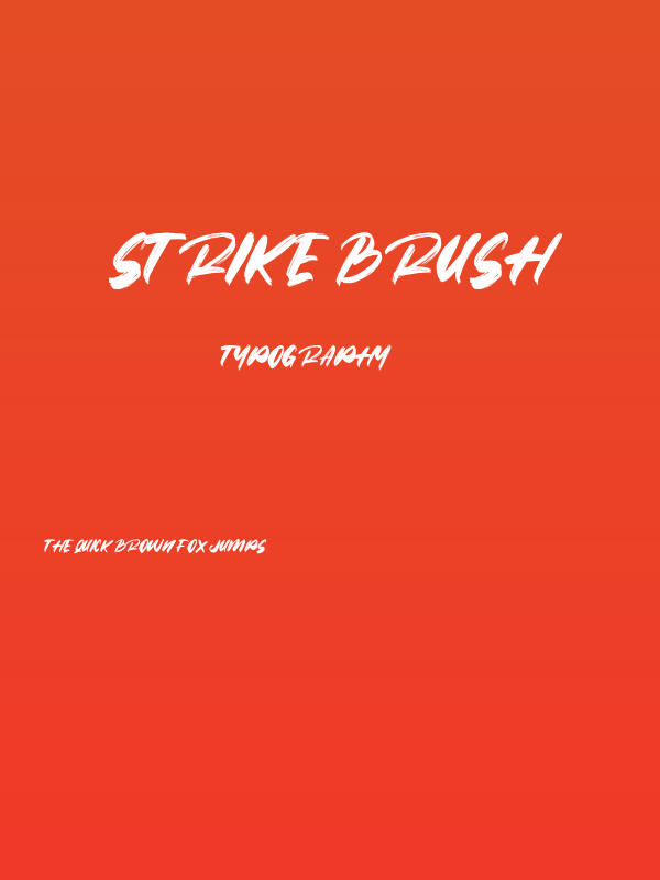 Strike Brush Poster