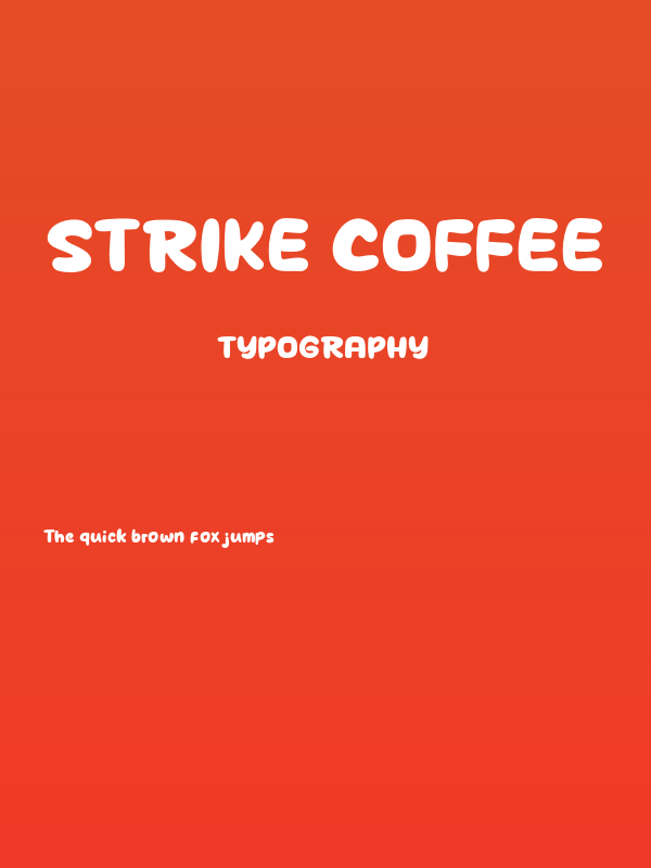 Strike Coffee Poster