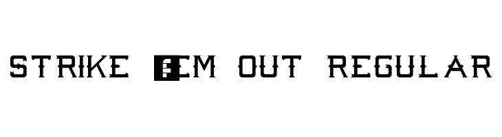 Strike 'Em Out Regular Font