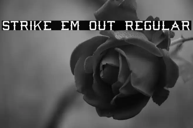 Strike 'Em Out Regular Font examples