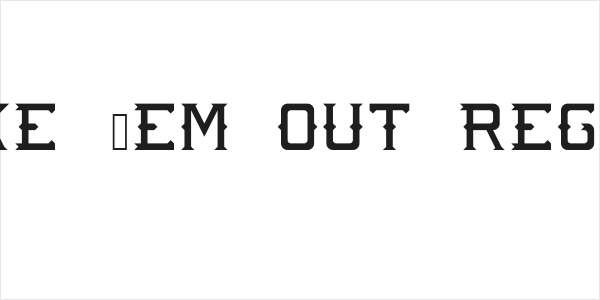 Strike 'Em Out Regular Logo