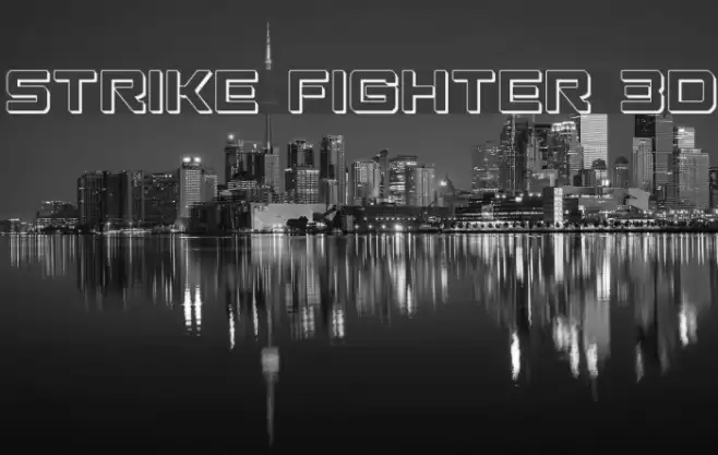 Strike Fighter 3D フォント examples