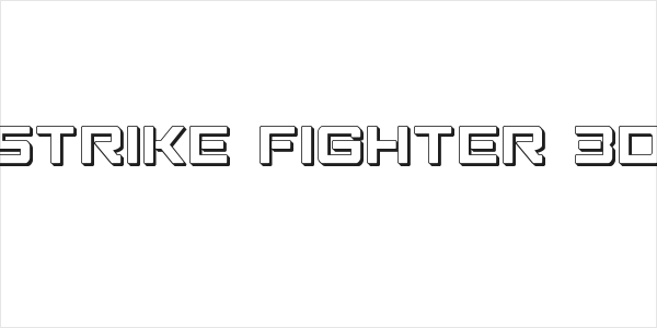 Strike Fighter 3D Logo