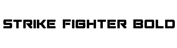 Strike Fighter Bold Schriftart