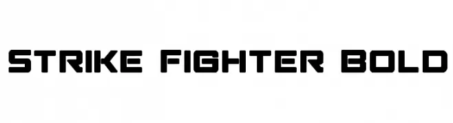 Strike Fighter Bold  Скачать бесплатные шрифты