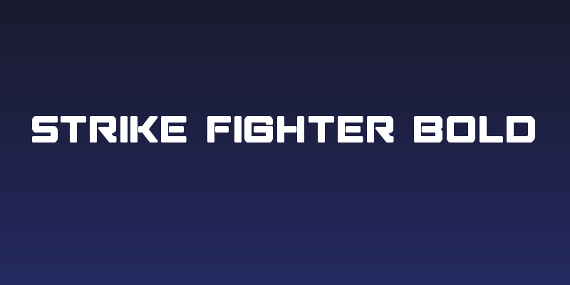 Strike Fighter Bold Social Header