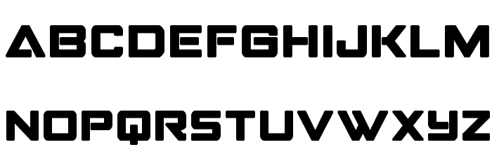 Strike Fighter Bold Schriftart Kleinbuchstaben