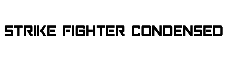 Strike Fighter Condensed Schriftart