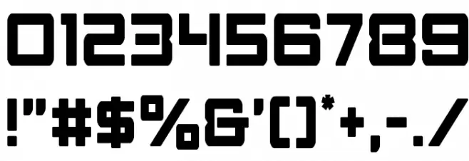 Strike Fighter Condensed Font OTHER CHARS