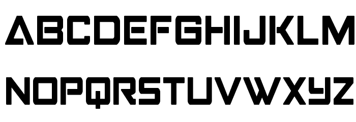 Strike Fighter Condensed Schriftart Kleinbuchstaben